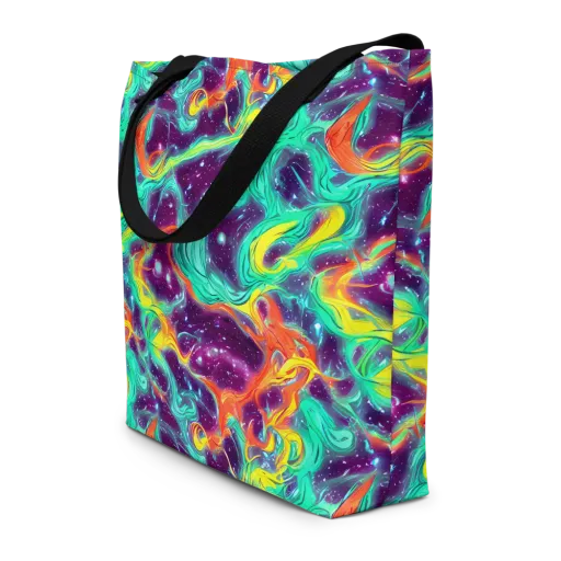 Astral Afterglow on a Large Tote Bag W/ Pocket