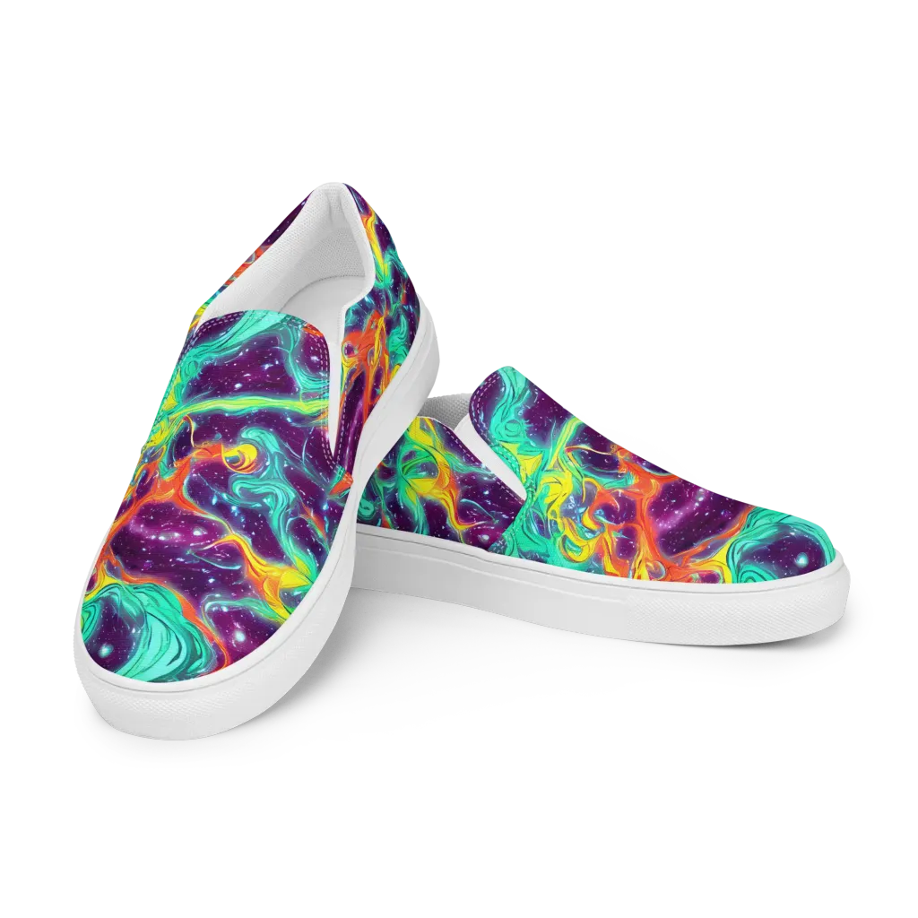 Astral Afterglow on Women's Slip-On Canvas Shoes — Left Front