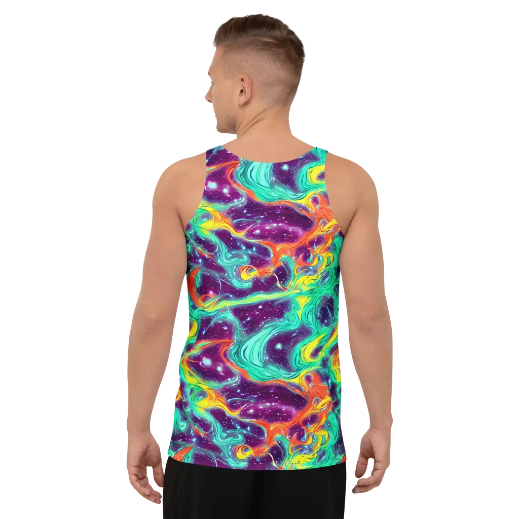 Astral Afterglow on Men's Tank Top — Back