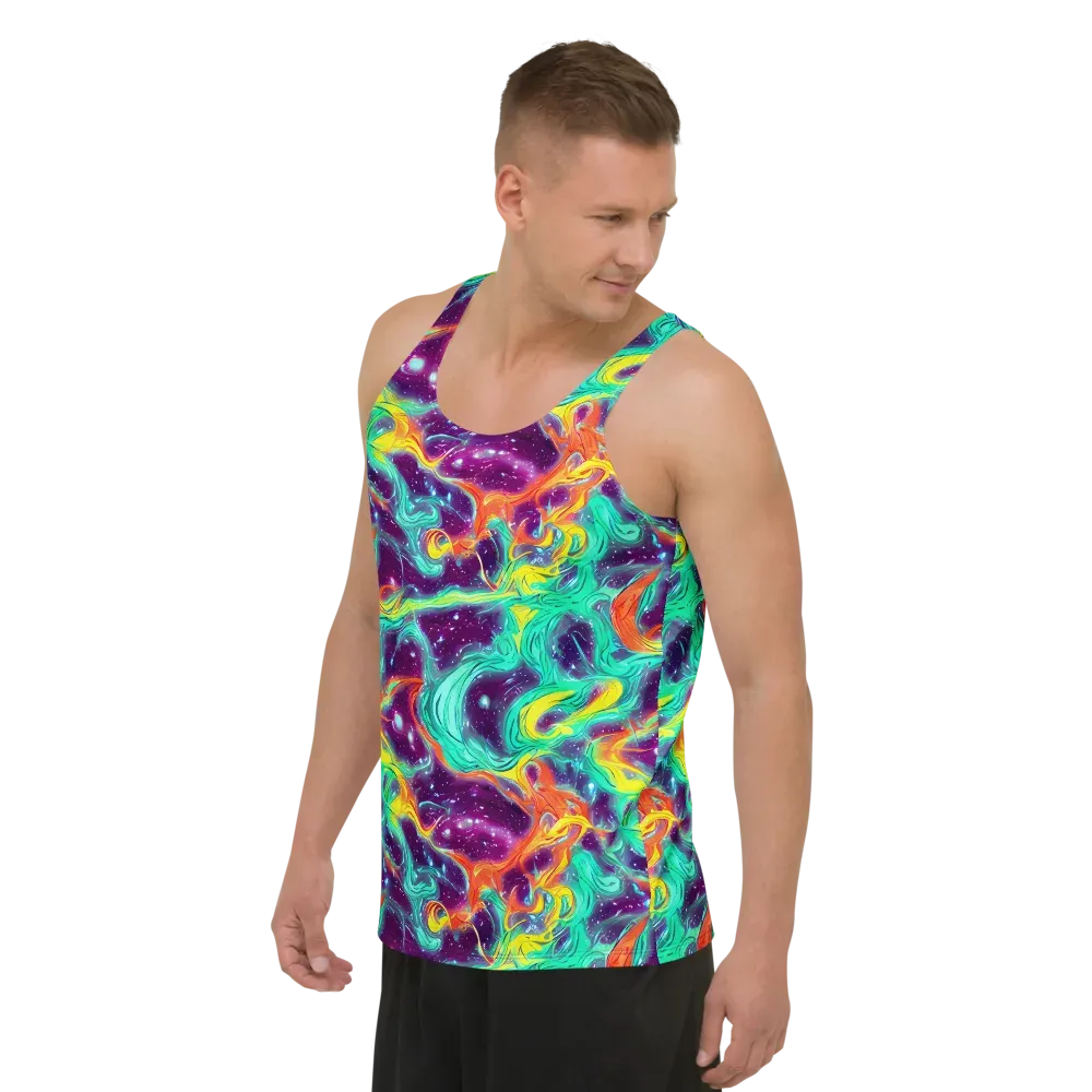 Astral Afterglow on Men's Tank Top — Left Front
