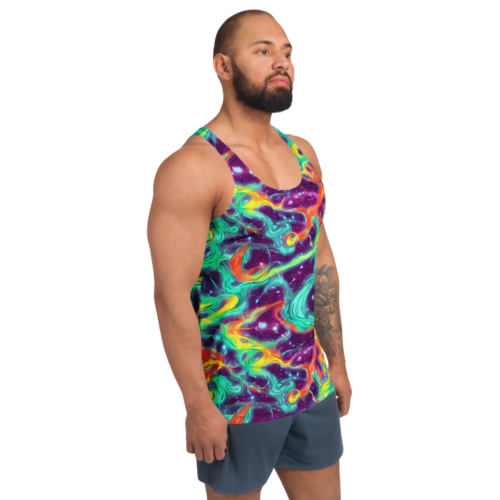 Astral Afterglow on Men's Tank Top — Right Front