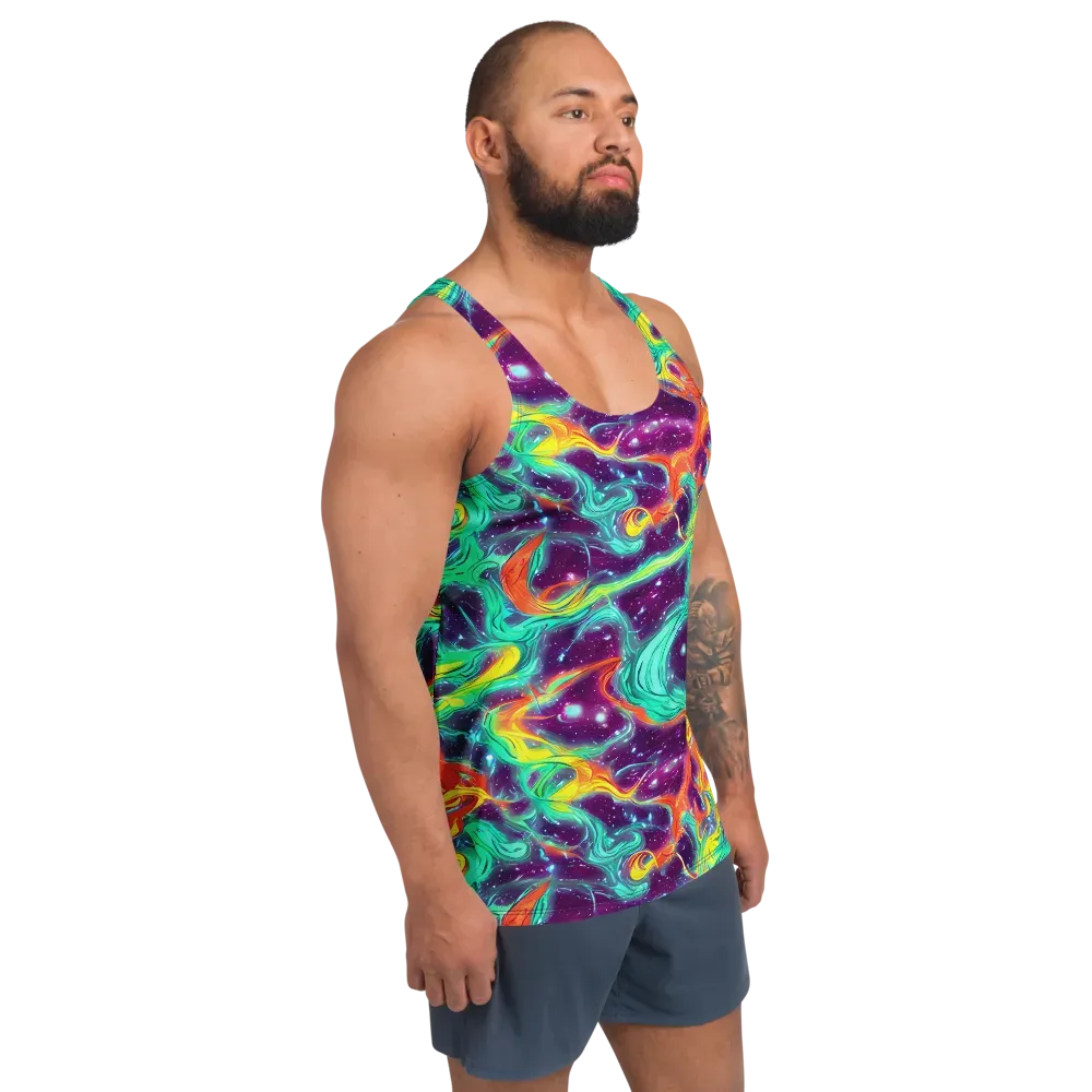 Astral Afterglow on Men's Tank Top — Right Front