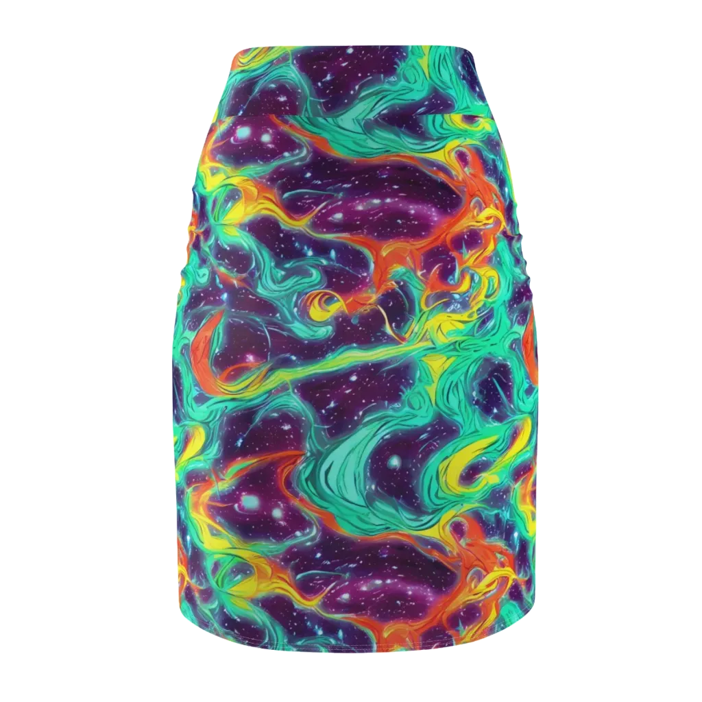 Astral Afterglow on Pencil Skirt — Back