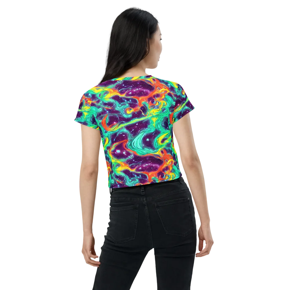 Astral Afterglow on Crop Tee — Back