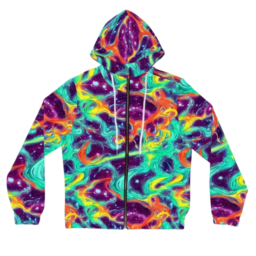 Astral Afterglow on a Women's Full-Zip Hoodie