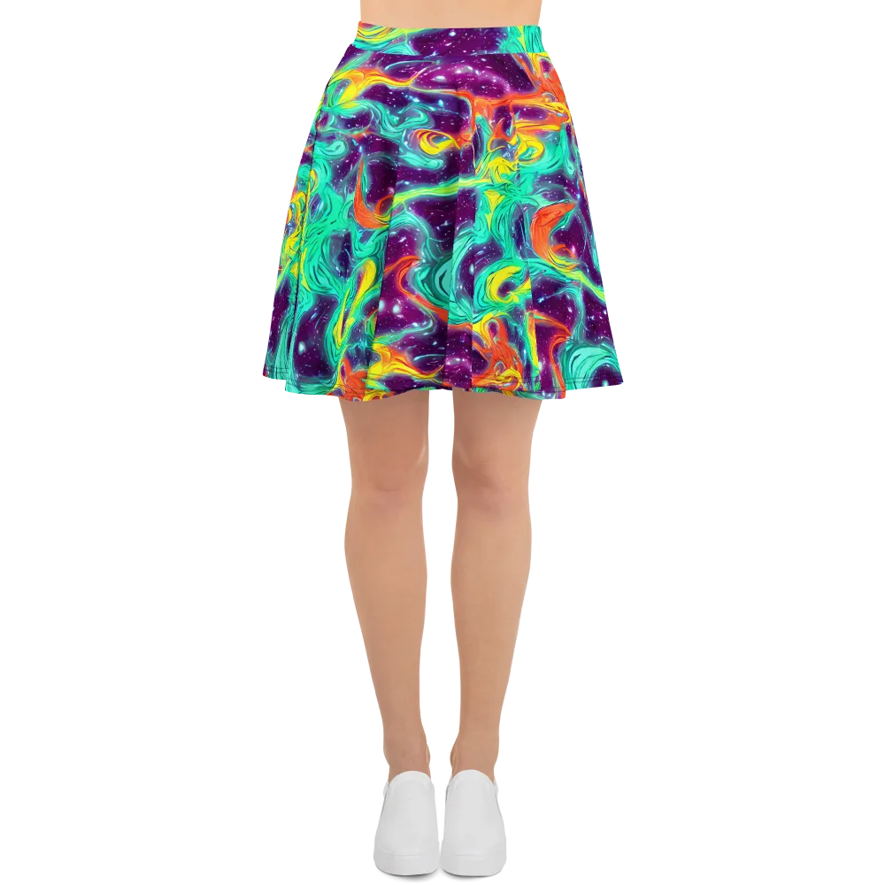 Astral Afterglow on Skater Skirt — Front