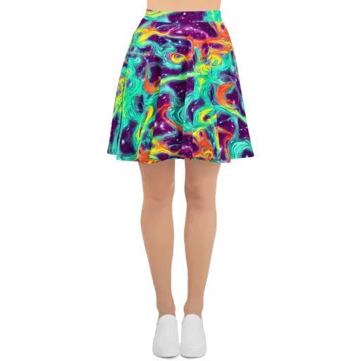 Astral Afterglow on a Skater Skirt