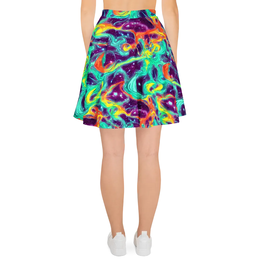 Astral Afterglow on Skater Skirt — Back
