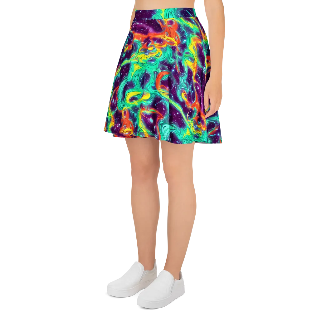Astral Afterglow on Skater Skirt — Left