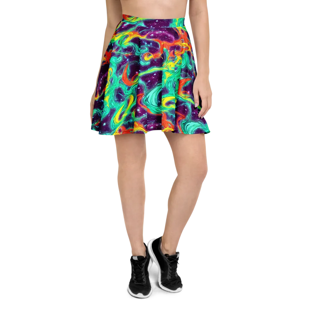 Astral Afterglow on Skater Skirt — Front