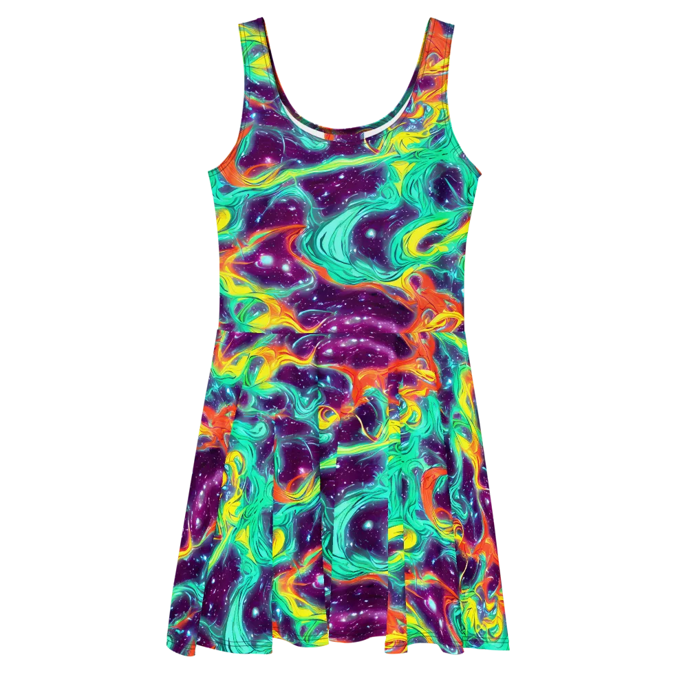 Astral Afterglow on Skater Dress — Front