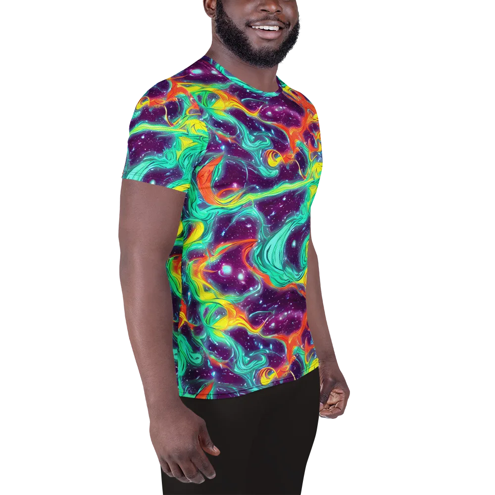 Astral Afterglow on Men's Athletic T-Shirt — Right