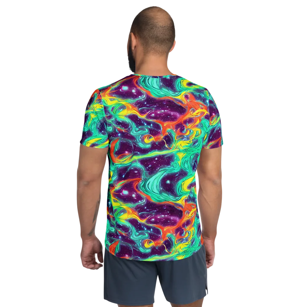 Astral Afterglow on Men's Athletic T-Shirt — Back
