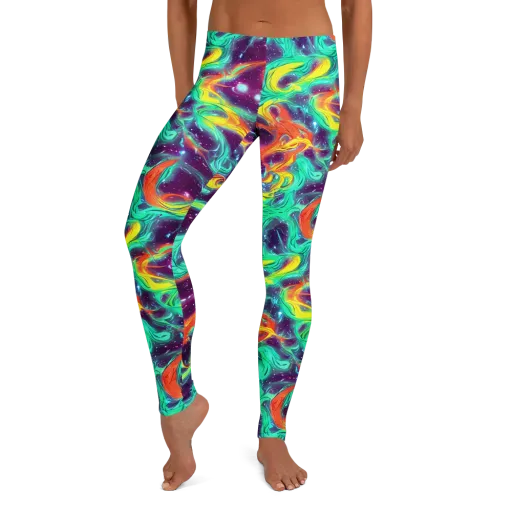 Astral Afterglow on a Leggings
