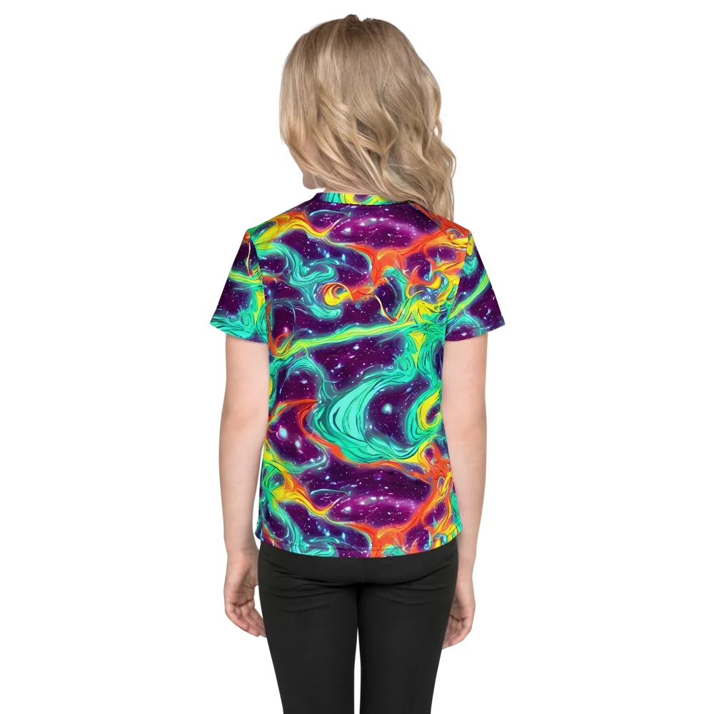 Astral Afterglow on Kids Crew Neck T-Shirt — Back