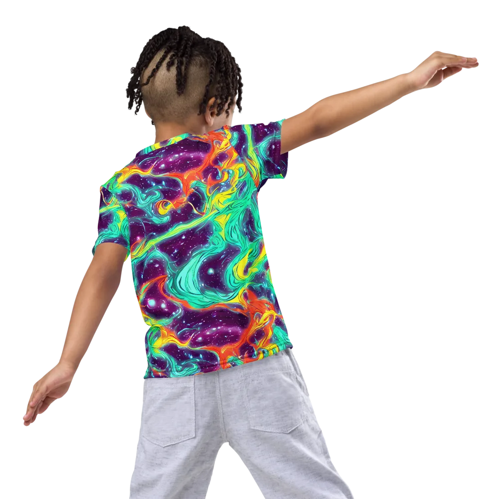 Astral Afterglow on Kids Crew Neck T-Shirt — Back