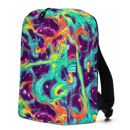 Astral Afterglow on a Minimalist Backpack