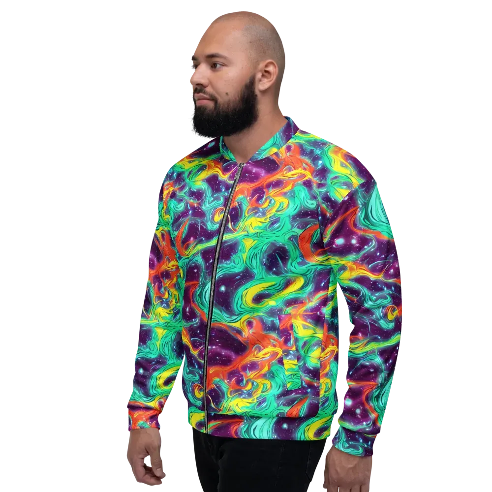 Astral Afterglow on Bomber Jacket — Left