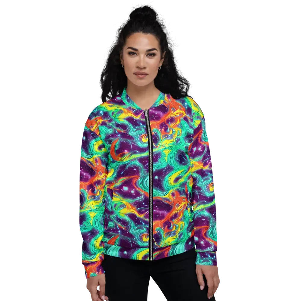 Astral Afterglow on Bomber Jacket — Front