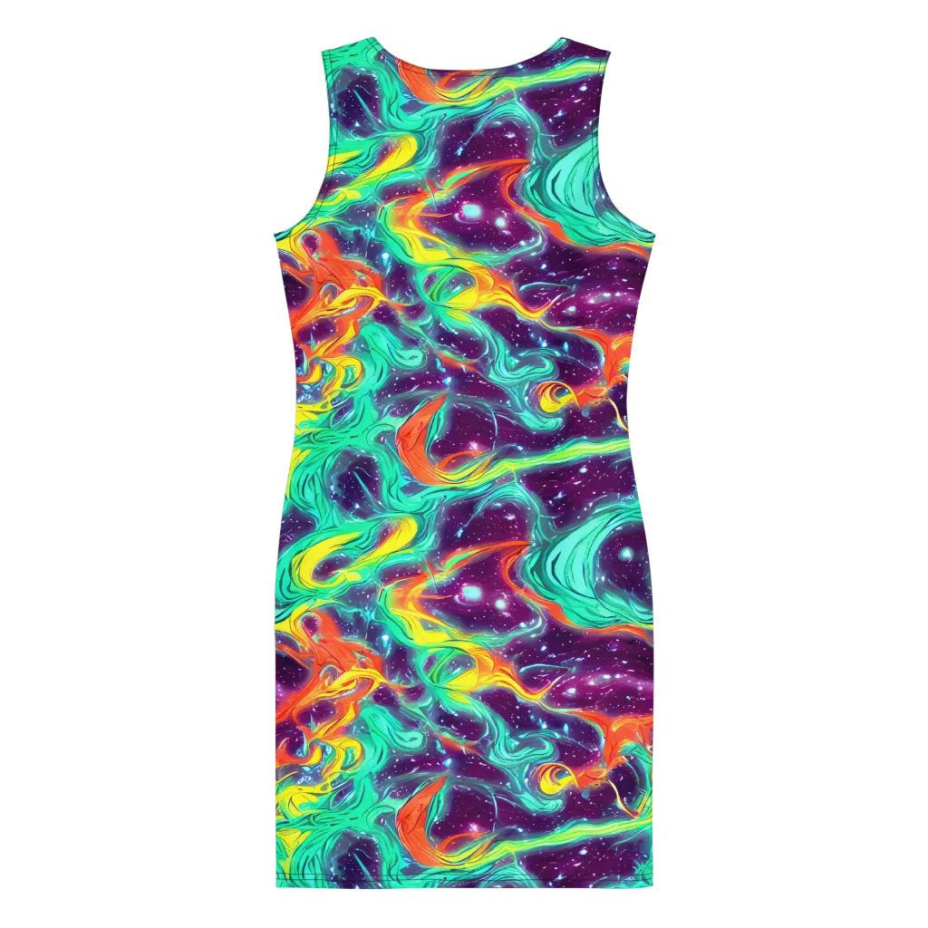 Astral Afterglow on Bodycon Dress — Back