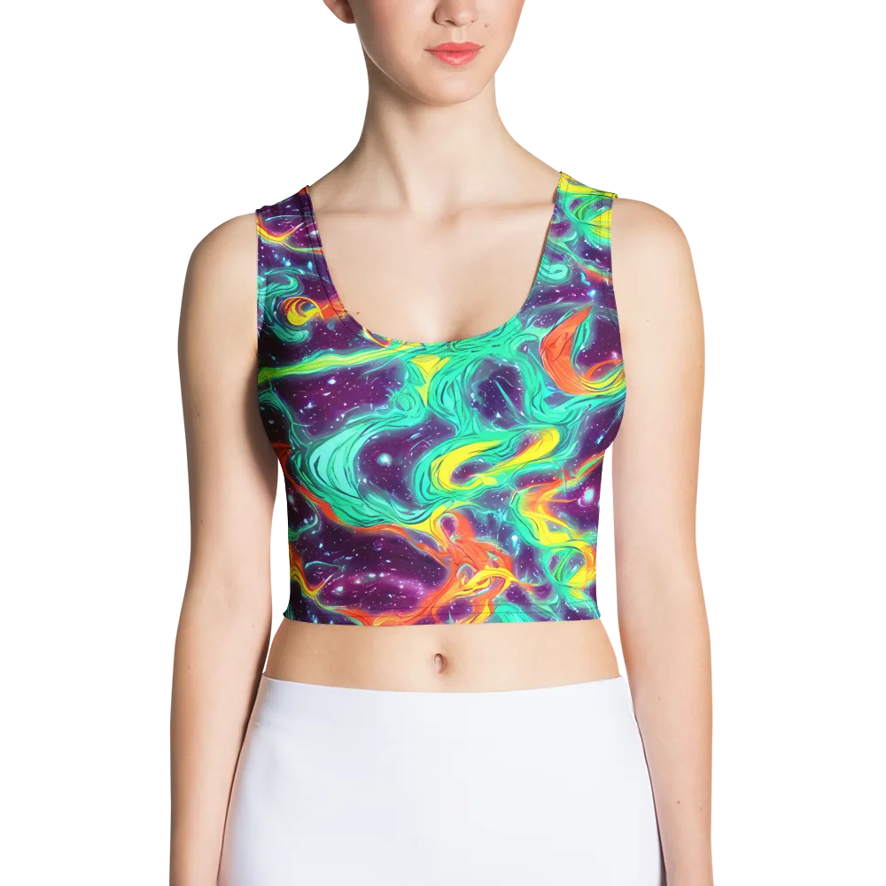 Astral Afterglow on Crop Top — Front