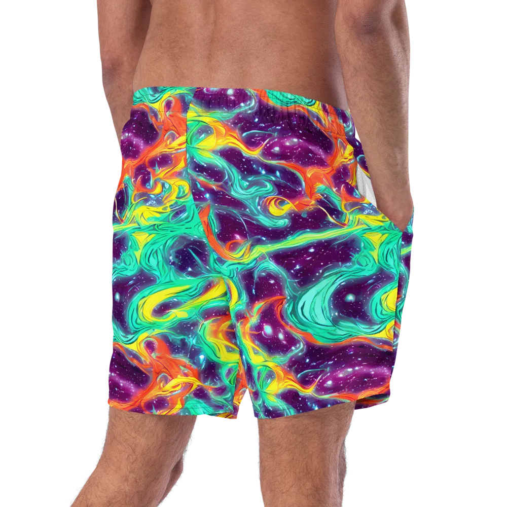 Astral Afterglow on Swim Trunks — Right Back