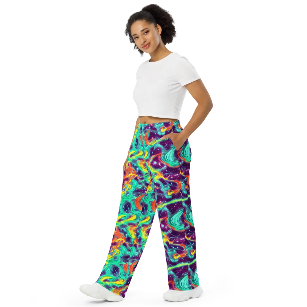 Astral Afterglow on Wide-Leg Pants — Left Front