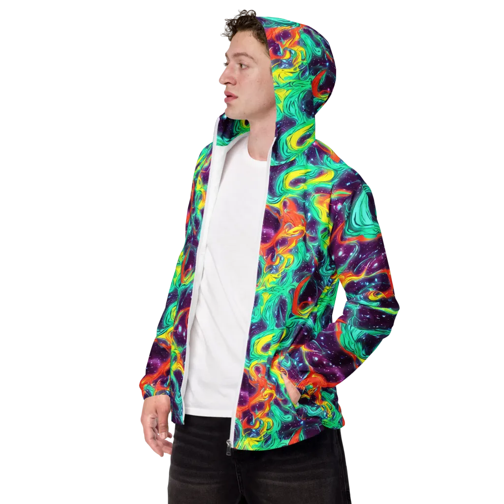 Astral Afterglow on Men's Windbreaker — Left Front