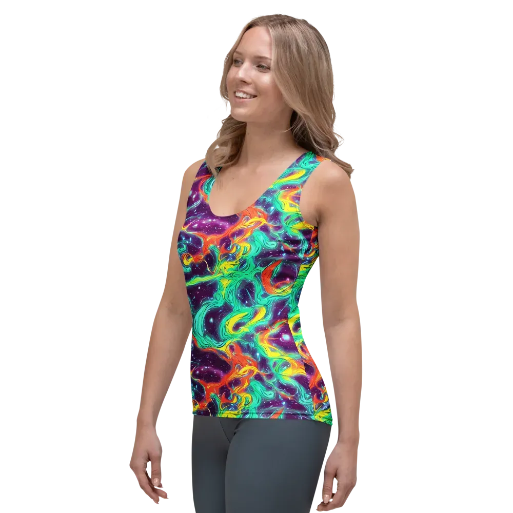 Astral Afterglow on Women's Tank Top — Left Front