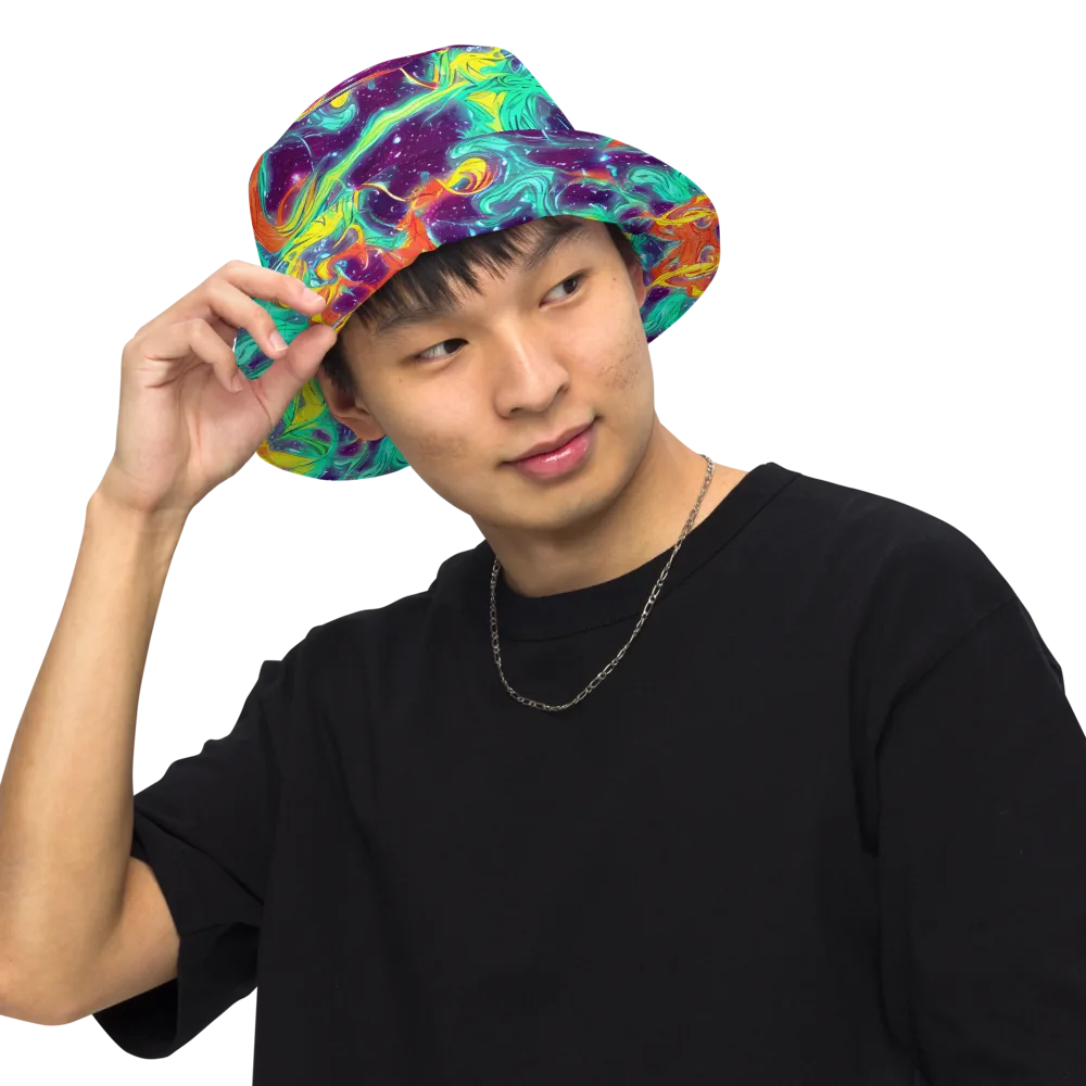 Astral Afterglow on Reversible Bucket Hat — Front Inside