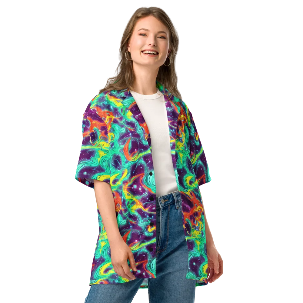 Astral Afterglow on Button Shirt — Front
