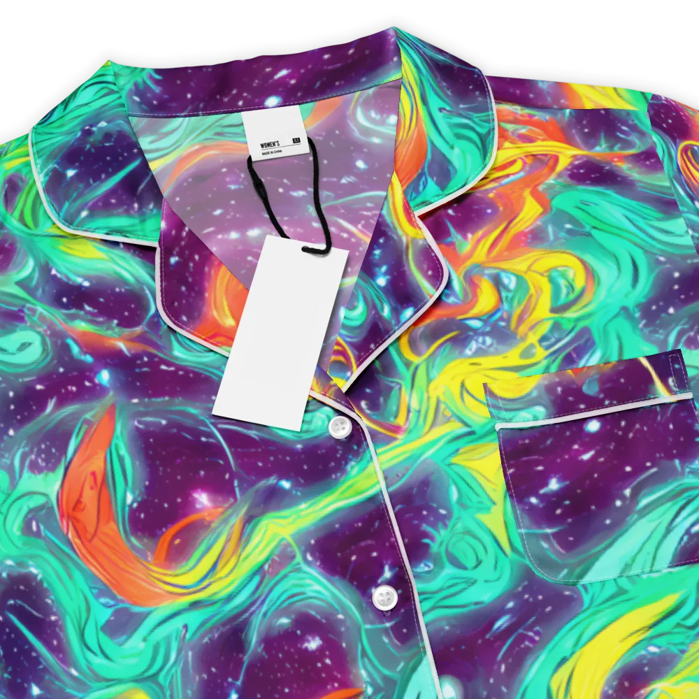 Astral Afterglow on Women's Short Sleeve Pajama Top — Product details