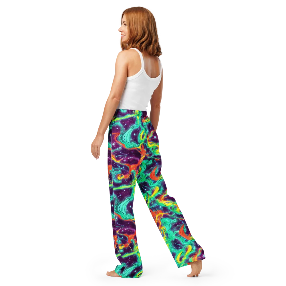Astral Afterglow on Women's Pajama Pants — Back