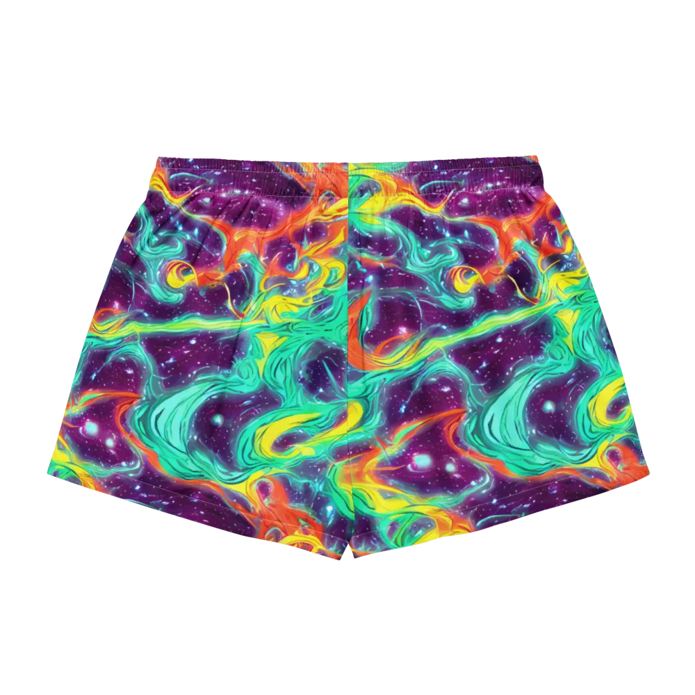Astral Afterglow on Women's Pajama Shorts — Back