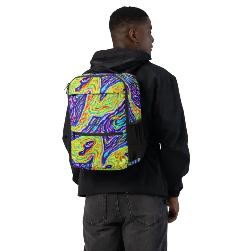 Kaleidoscope Current on a Utility Backpack