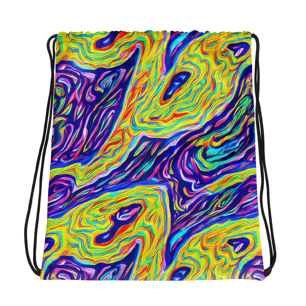 Kaleidoscope Current on Drawstring Bag — Photo
