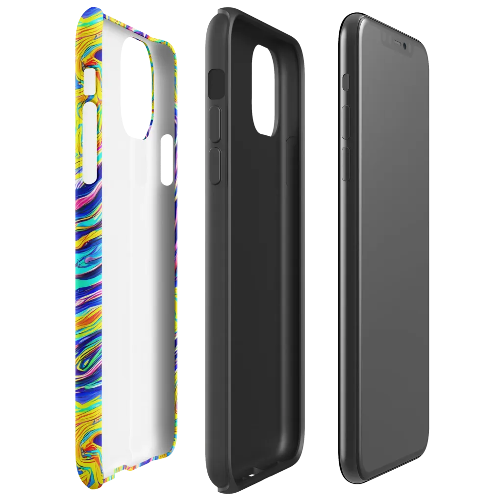 Kaleidoscope Current on Tough Case for iPhone® — Right