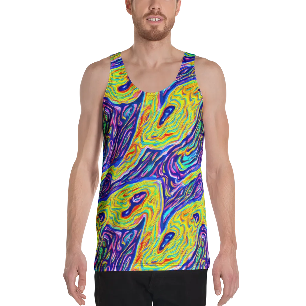 Kaleidoscope Current on Men's Tank Top — Front