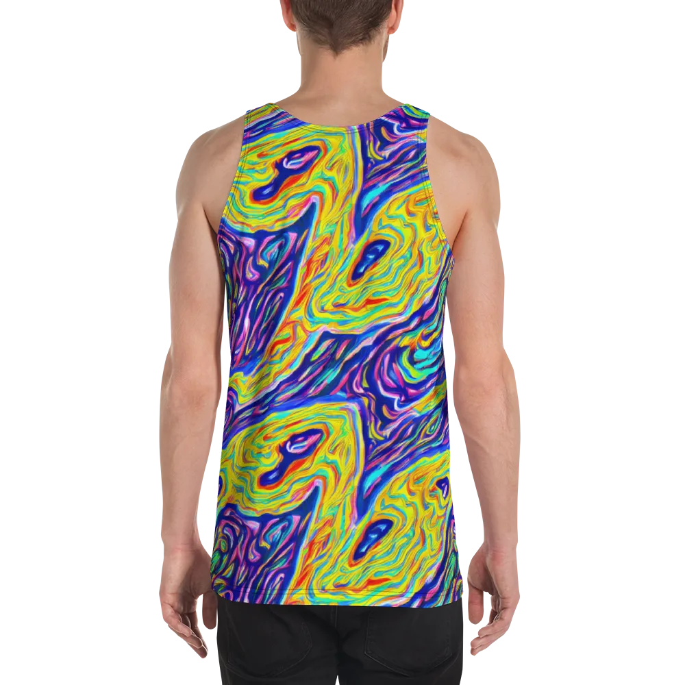 Kaleidoscope Current on Men's Tank Top — Back