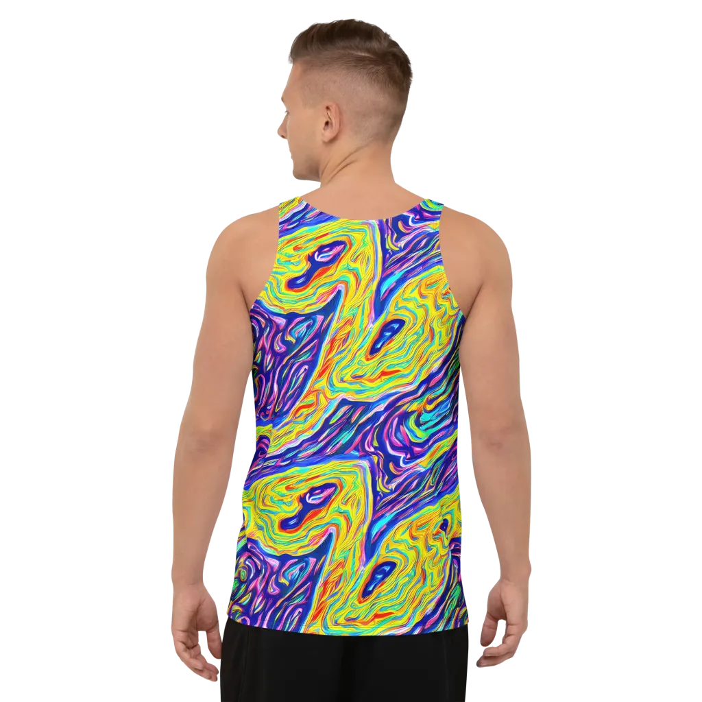 Kaleidoscope Current on Men's Tank Top — Back