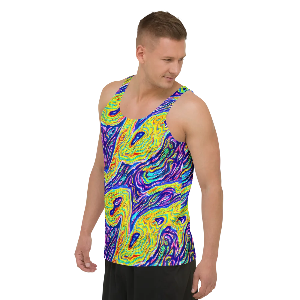Kaleidoscope Current on Men's Tank Top — Left Front