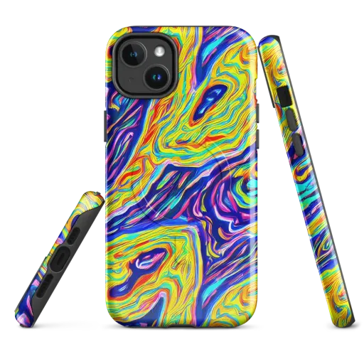 Kaleidoscope Current on a MagSafe Tough Case for iPhone®