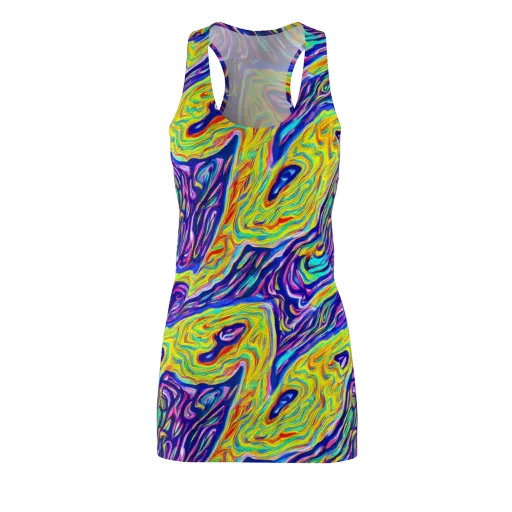 Kaleidoscope Current on a Racerback Dress