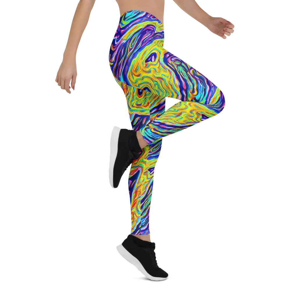 Kaleidoscope Current on Leggings — Right