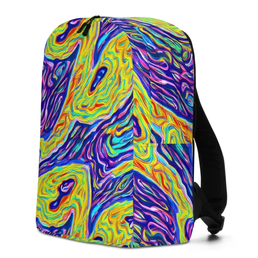 Kaleidoscope Current on a Minimalist Backpack