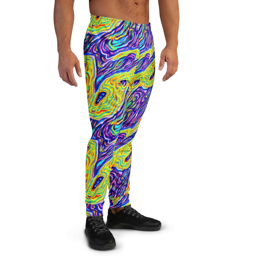 Kaleidoscope Current on Men's Joggers — Right