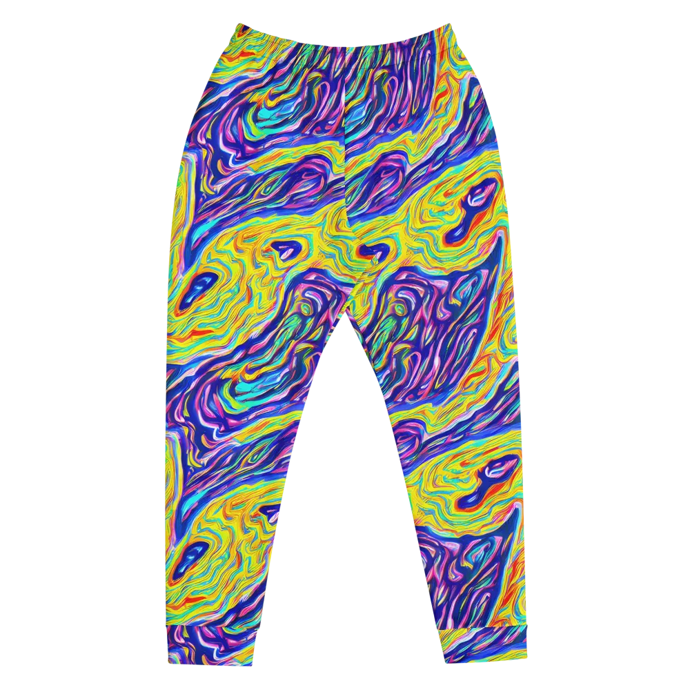 Kaleidoscope Current on Men's Joggers — Front