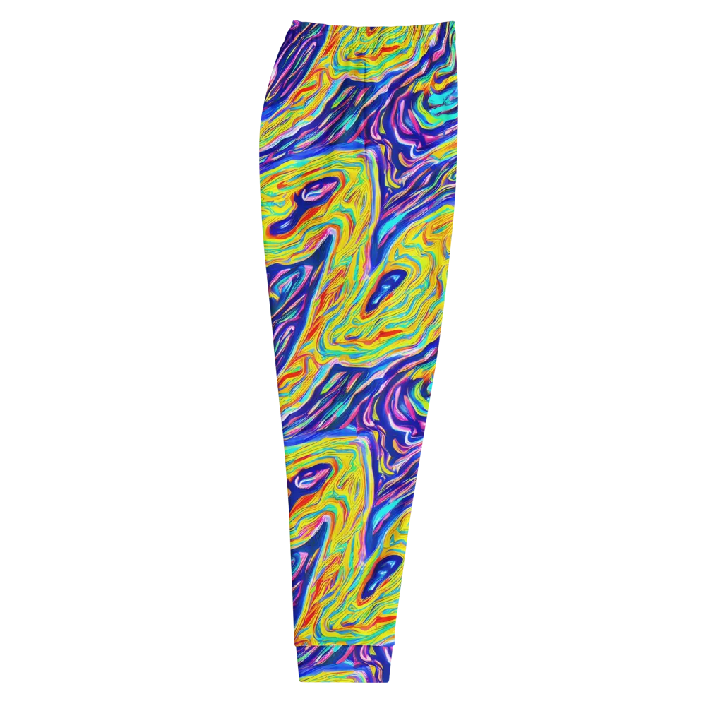 Kaleidoscope Current on Men's Joggers — Right