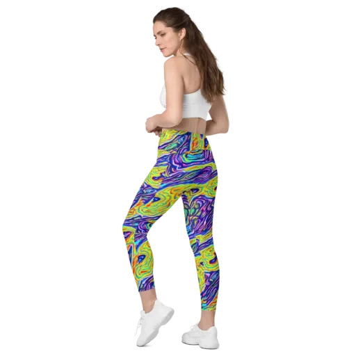 Kaleidoscope Current on a Leggings with Pockets