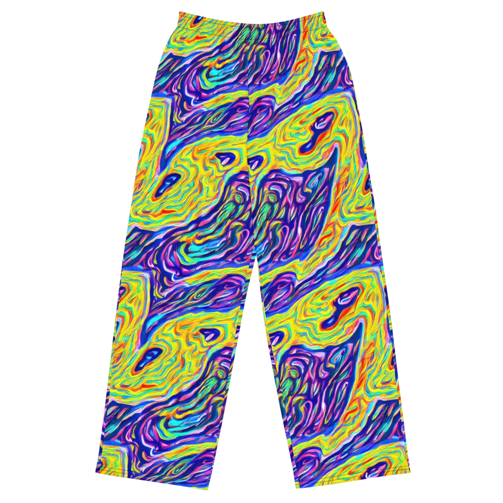 Kaleidoscope Current on Wide-Leg Pants — Front